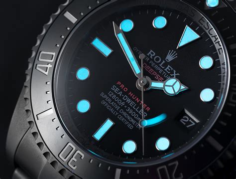 rolex deepsea pro hunter lume